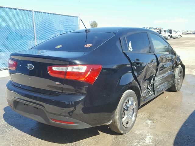 KNADM4A33C6084495 - 2012 KIA RIO LX Սև լուսանկար 4