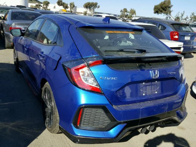 SHHFK7H41HU422200 - 2017 HONDA CIVIC SPOR BLUE photo 3