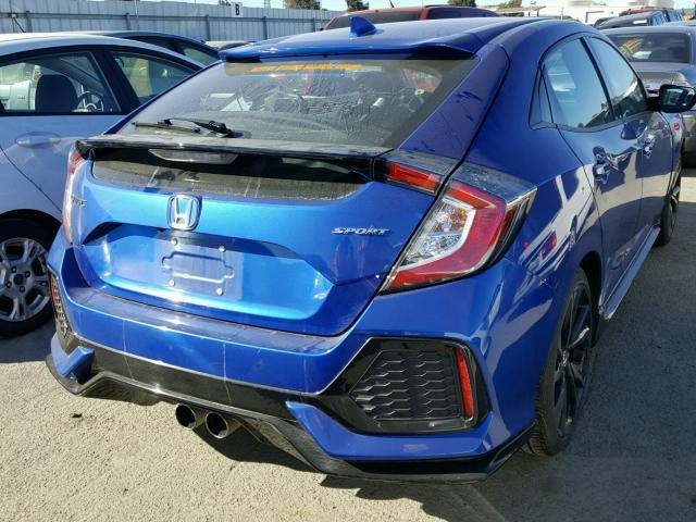 SHHFK7H41HU422200 - 2017 HONDA CIVIC SPOR BLUE photo 4
