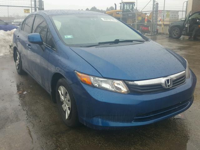19XFB2F52CE018756 - 2012 HONDA CIVIC LX BLUE photo 1