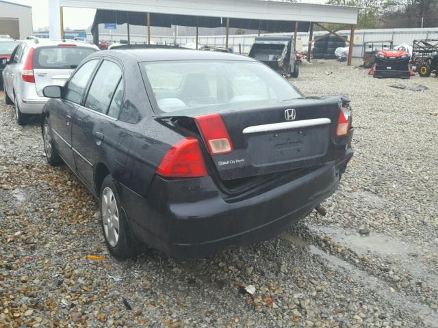 2HGES26741H562546 - 2001 HONDA CIVIC EX 黑色 照片 3