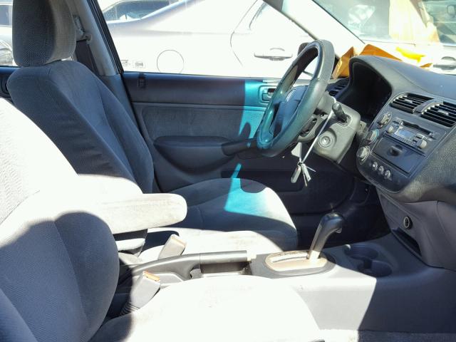 2HGES26741H562546 - 2001 HONDA CIVIC EX 黑色 照片 5