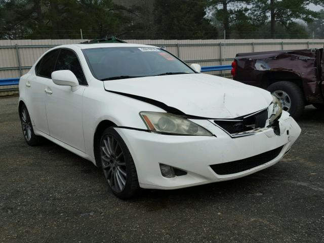 JTHBK262762011774 - 2006 LEXUS IS 250 WHITE photo 1