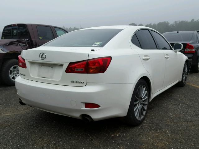 JTHBK262762011774 - 2006 LEXUS IS 250 WHITE photo 4