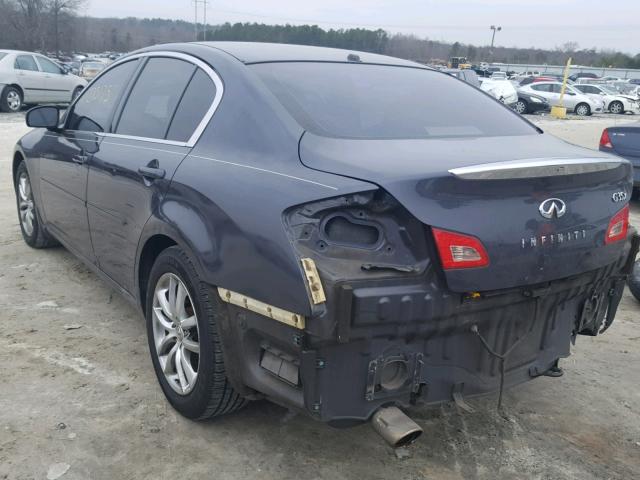 JNKBV61F27M815088 - 2007 INFINITI G35 GRAY photo 3