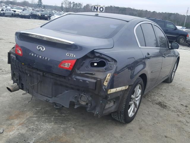 JNKBV61F27M815088 - 2007 INFINITI G35 GRAY photo 4