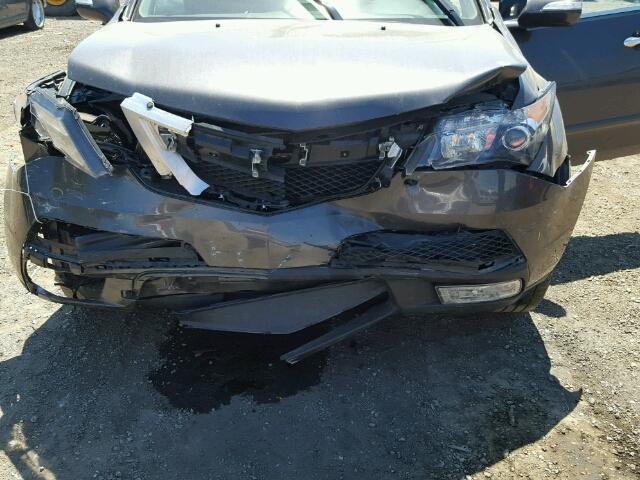 2HNYD2H62BH526232 - 2011 ACURA MDX TECH GRAY photo 7