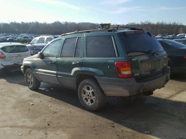 1J4GW58S6XC710507 - 1999 JEEP GRAND CHER GREEN photo 3