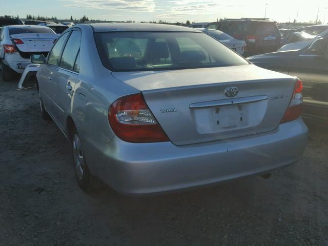 4T1BE30K03U738354 - 2003 TOYOTA CAMRY LE SILVER photo 3