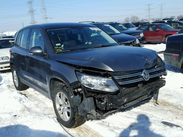 WVGBV7AX5CW000281 - 2012 VOLKSWAGEN TIGUAN S GRAY photo 1