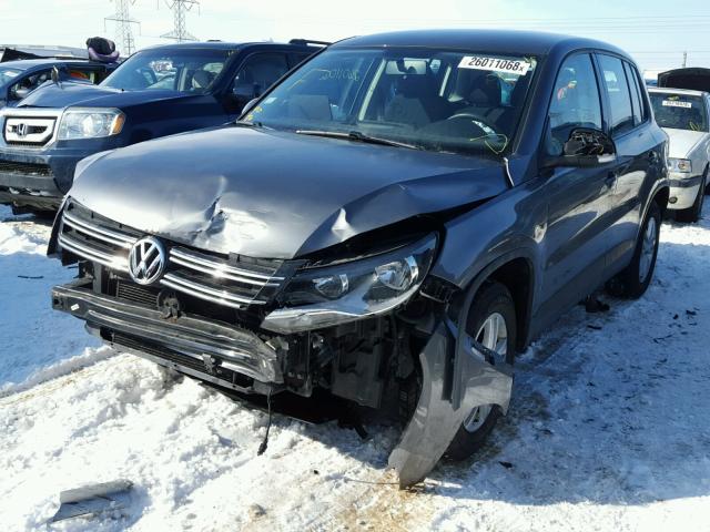 WVGBV7AX5CW000281 - 2012 VOLKSWAGEN TIGUAN S GRAY photo 2