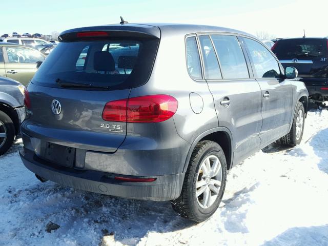 WVGBV7AX5CW000281 - 2012 VOLKSWAGEN TIGUAN S GRAY photo 4