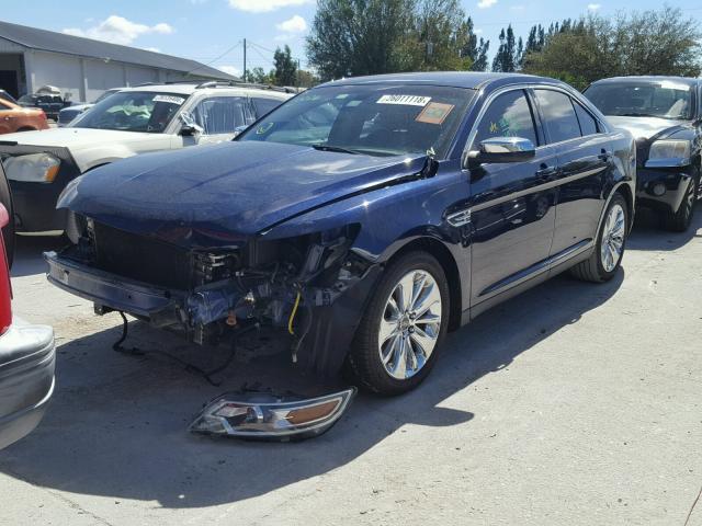 1FAHP2FW2BG101210 - 2011 FORD TAURUS LIM BLUE photo 2