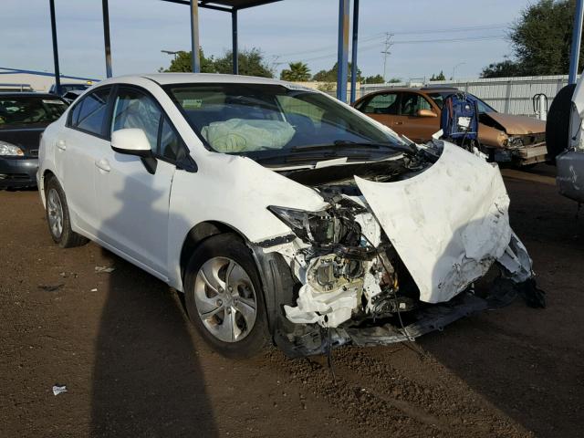 19XFB2F51DE245700 - 2013 HONDA CIVIC LX WHITE photo 1