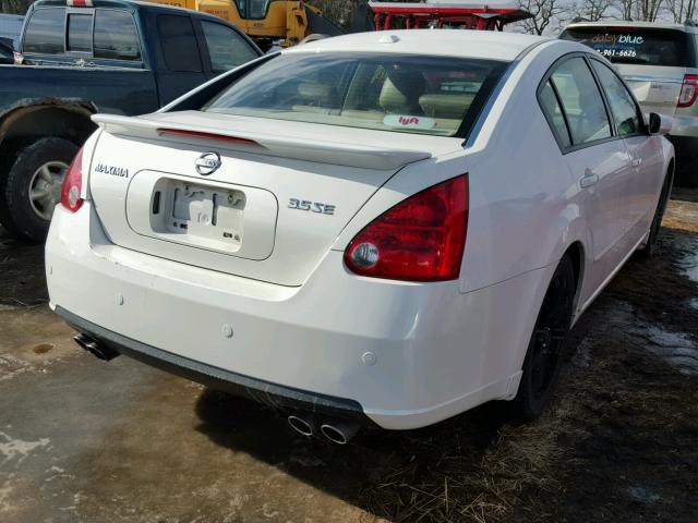 1N4BA41E58C812952 - 2008 NISSAN MAXIMA SE WHITE photo 4