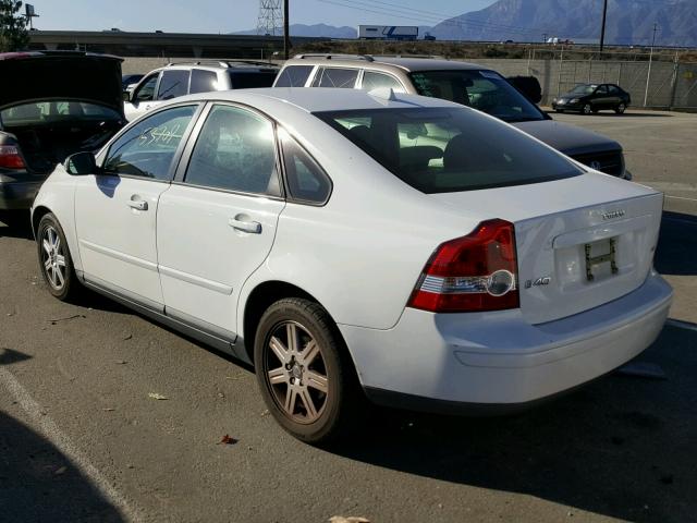 YV1MS390472269451 - 2007 VOLVO S40 2.4I WHITE photo 3