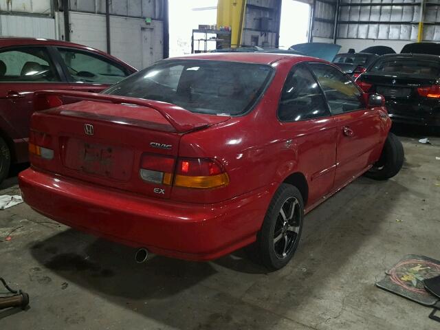 1HGEJ8259WL127896 - 1998 HONDA CIVIC EX Qırmızı foto 4