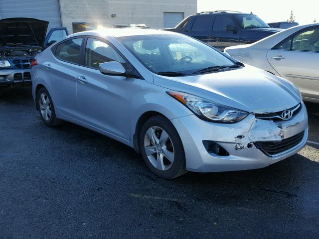 5NPDH4AE1CH124944 - 2012 HYUNDAI ELANTRA GL SILVER photo 1