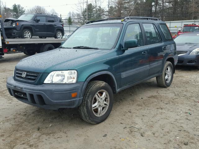 JHLRD1865XC007497 - 1999 HONDA CR-V EX GREEN photo 2