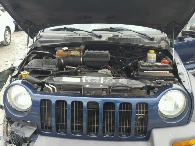 1J4GL48K53W579114 - 2003 JEEP LIBERTY SP BLUE photo 7