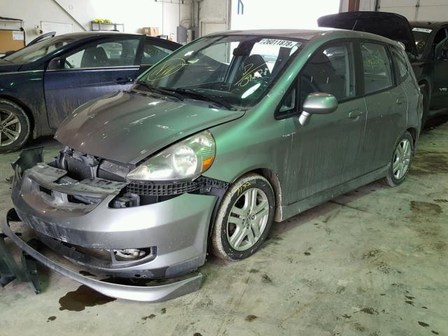 JHMGD38607S010912 - 2007 HONDA FIT S SILVER photo 2