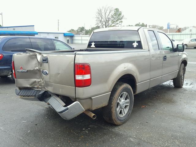 1FTRX12W15NA47218 - 2005 FORD F150 TAN photo 4