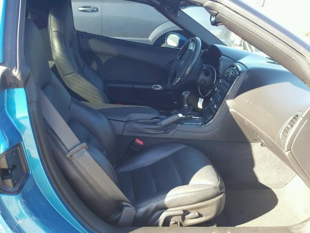 1G1YY26W285107853 - 2008 CHEVROLET CORVETTE BLUE photo 5