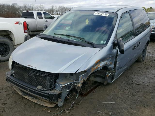 1D4GP25323B122346 - 2003 DODGE CARAVAN SE BLUE photo 2