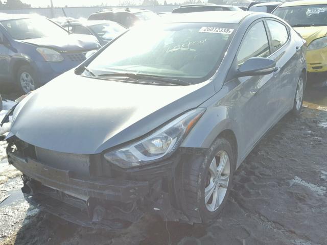 KMHDH4AE8GU608357 - 2016 HYUNDAI ELANTRA SE GRAY photo 2