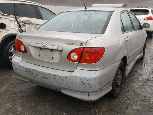 1NXBR32E34Z194977 - 2004 TOYOTA COROLLA CE SILVER photo 4