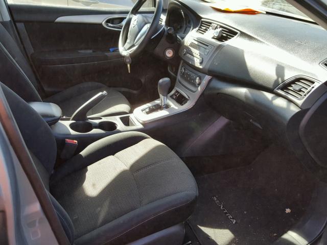 3N1AB7AP3EL695252 - 2014 NISSAN SENTRA S GRAY photo 5