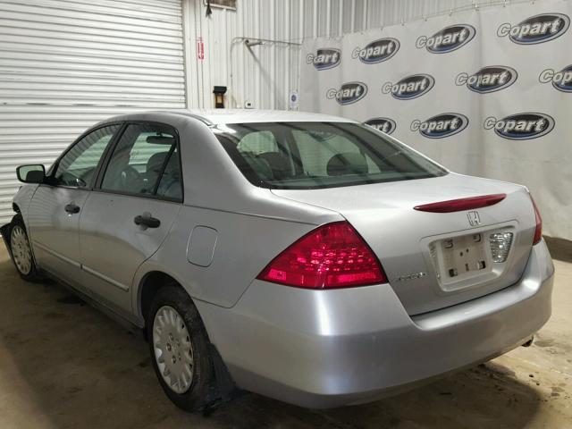 1HGCM56137A098185 - 2007 HONDA ACCORD VAL SILVER photo 3