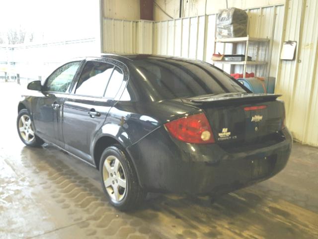 1G1AK55F877245132 - 2007 CHEVROLET COBALT LS BLACK photo 3