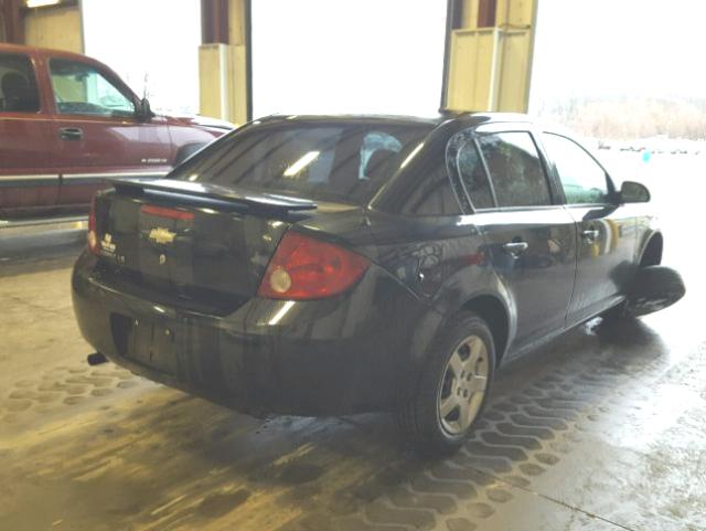 1G1AK55F877245132 - 2007 CHEVROLET COBALT LS BLACK photo 4