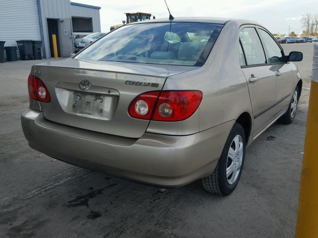 1NXBR32E77Z891279 - 2007 TOYOTA COROLLA CE GOLD photo 4