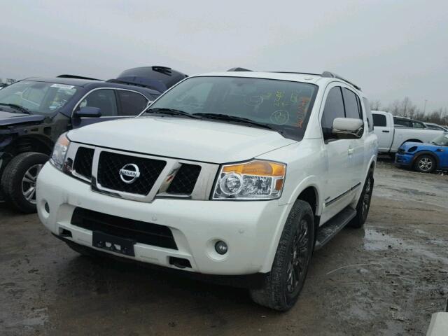 5N1BA0ND0FN618606 - 2015 NISSAN ARMADA SV WHITE photo 2