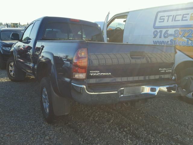 5TETU62N67Z346822 - 2007 TOYOTA TACOMA PRE BLUE photo 3