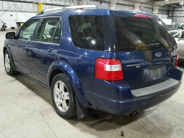 1FMZK06115GA52877 - 2005 FORD FREESTYLE BLUE photo 3