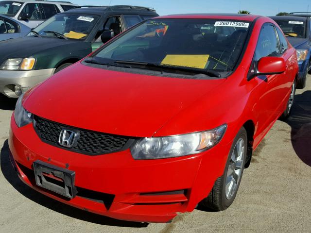 2HGFG12879H528532 - 2009 HONDA CIVIC EX წითელი ფოტო 2