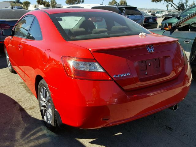 2HGFG12879H528532 - 2009 HONDA CIVIC EX წითელი ფოტო 3