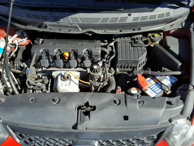2HGFG12879H528532 - 2009 HONDA CIVIC EX წითელი ფოტო 7