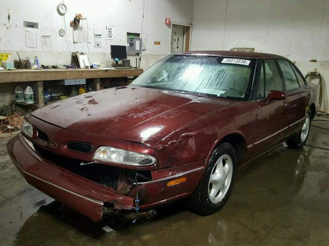 1G3HN52K1X4820607 - 1999 OLDSMOBILE 88 BASE BURGUNDY photo 2