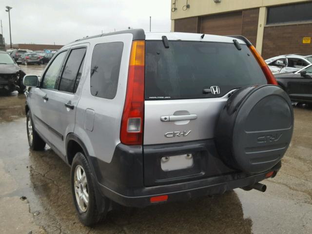 JHLRD78834C055452 - 2004 HONDA CR-V EX SILVER photo 3