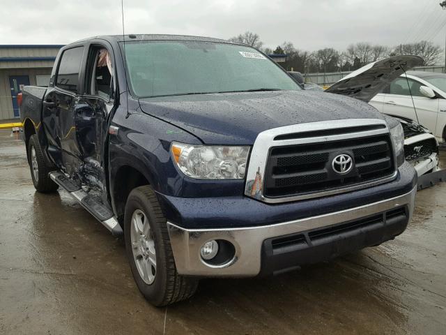 5TFEY5F11CX119232 - 2012 TOYOTA TUNDRA CRE BLUE photo 1