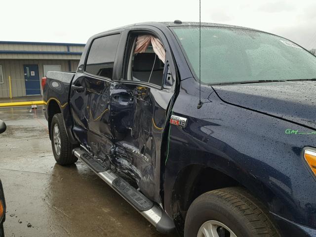 5TFEY5F11CX119232 - 2012 TOYOTA TUNDRA CRE BLUE photo 9