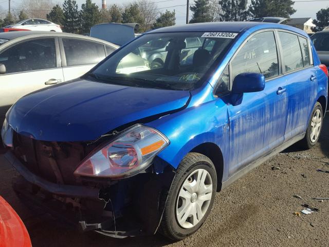 3N1BC1CPXBL457454 - 2011 NISSAN VERSA S BLUE photo 2