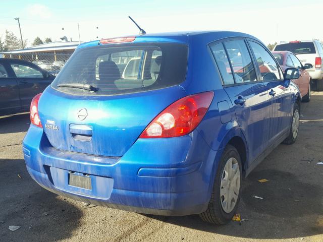 3N1BC1CPXBL457454 - 2011 NISSAN VERSA S BLUE photo 4