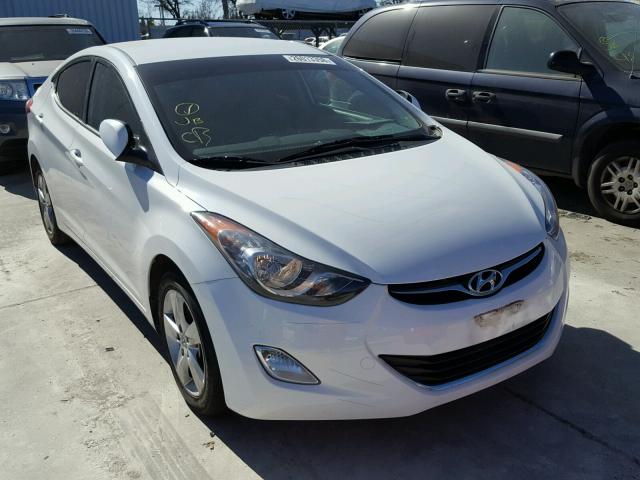 5NPDH4AE1DH392944 - 2013 HYUNDAI ELANTRA GL WHITE photo 1