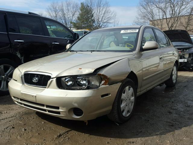 KMHDN45D93U582887 - 2003 HYUNDAI ELANTRA GL TAN photo 2