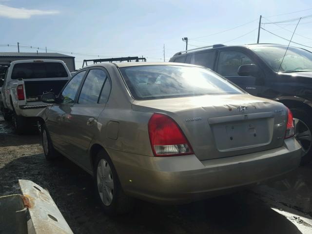 KMHDN45D93U582887 - 2003 HYUNDAI ELANTRA GL TAN photo 3